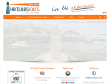 Tablet Screenshot of herculestours.com